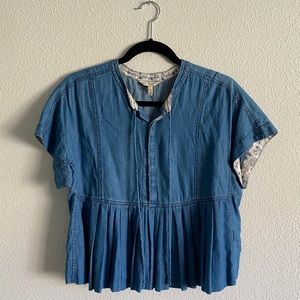Rebecca Taylor cropped denim shirt